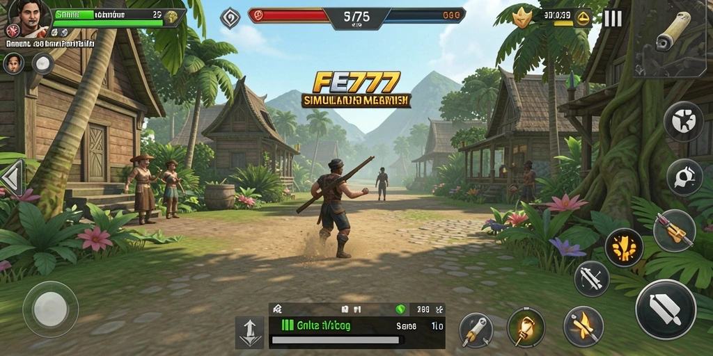 Tampilan gameplay menarik dari game simulasi FE777.