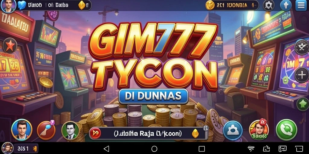 Screenshot utama GIM777 menampilkan tampilan menarik dari gameplay Tycoon.