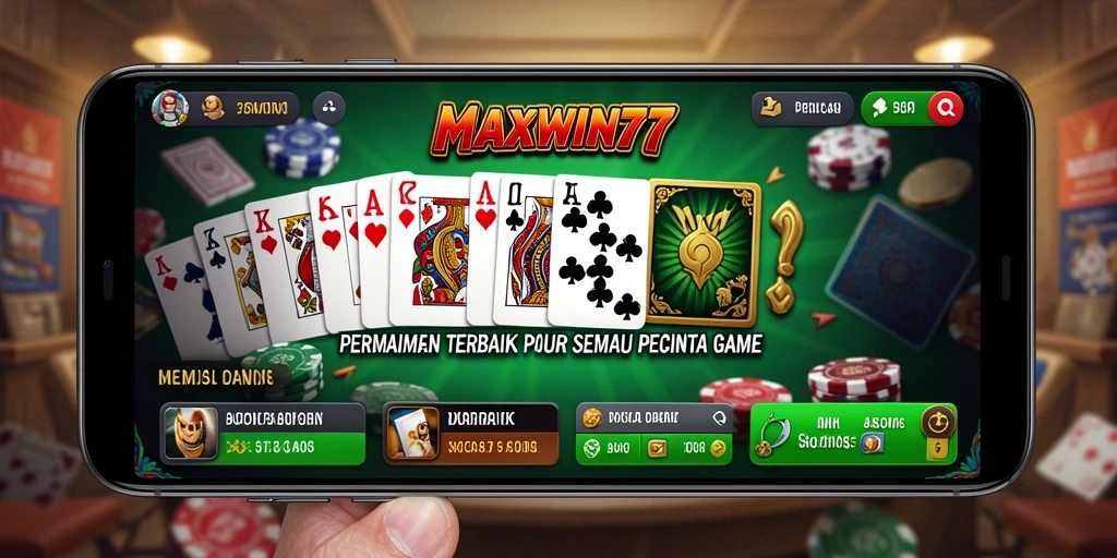 Tangkapan layar gameplay seru di MAXWIN77 yang menampilkan domino.