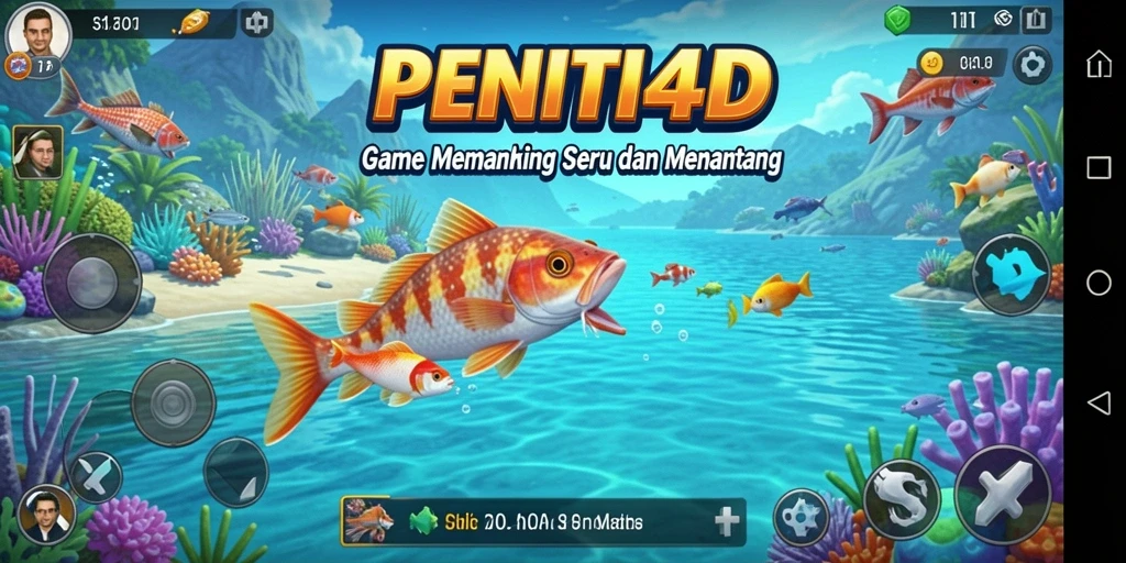 Tangkapan ikan besar dalam gameplay PENITI4D.